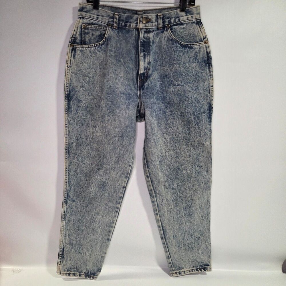 Vintage Chic 80s Acid Wash High Waisted Mom Jeans sz 16